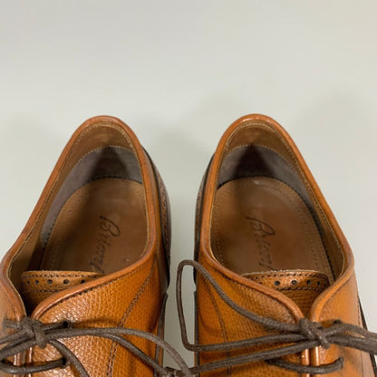 ブリオーニ キャップトゥ レザーシューズ ブラウン サイズ8 メンズ Brioni 約26.5cm【YB3】