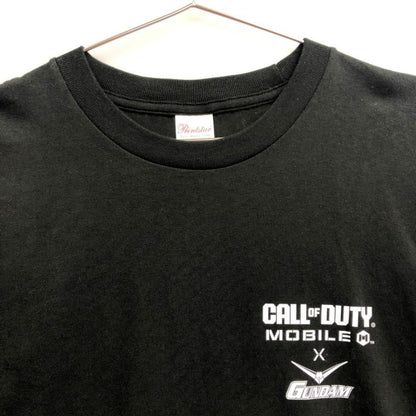 極美品◆コールオブデューティ Tシャツ ガンダムコラボ限定 ブラック メンズ サイズL Call of Duty GUNDAM 【AFB13】