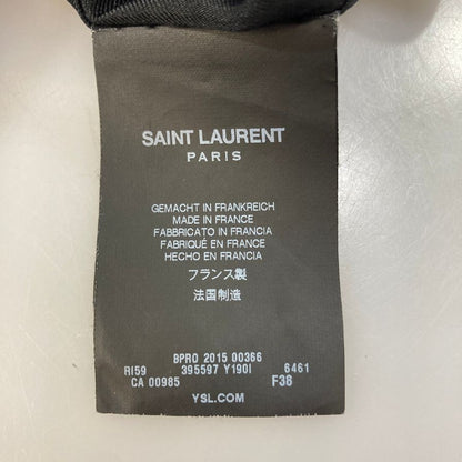 極美品◆サンローラン パリ ワンピース ギター刺繍 レディース サイズ38 Saint Laurent Paris 【AFB36】
