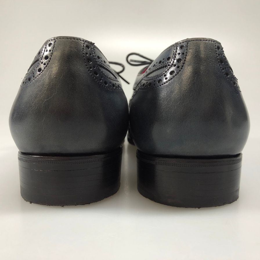 ガジアーノ&ガーリング ヴェローナ ウイングチップ ブルー UK7E イングランド製 GAZIANO&GIRLING 約25.5cm【AFD14】