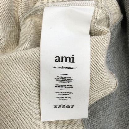 極美品◆アミ パリス  パーカ  フーディー プルオーバー USW224.747 メンズ サイズL グレー AMI PARIS 【AFB33】