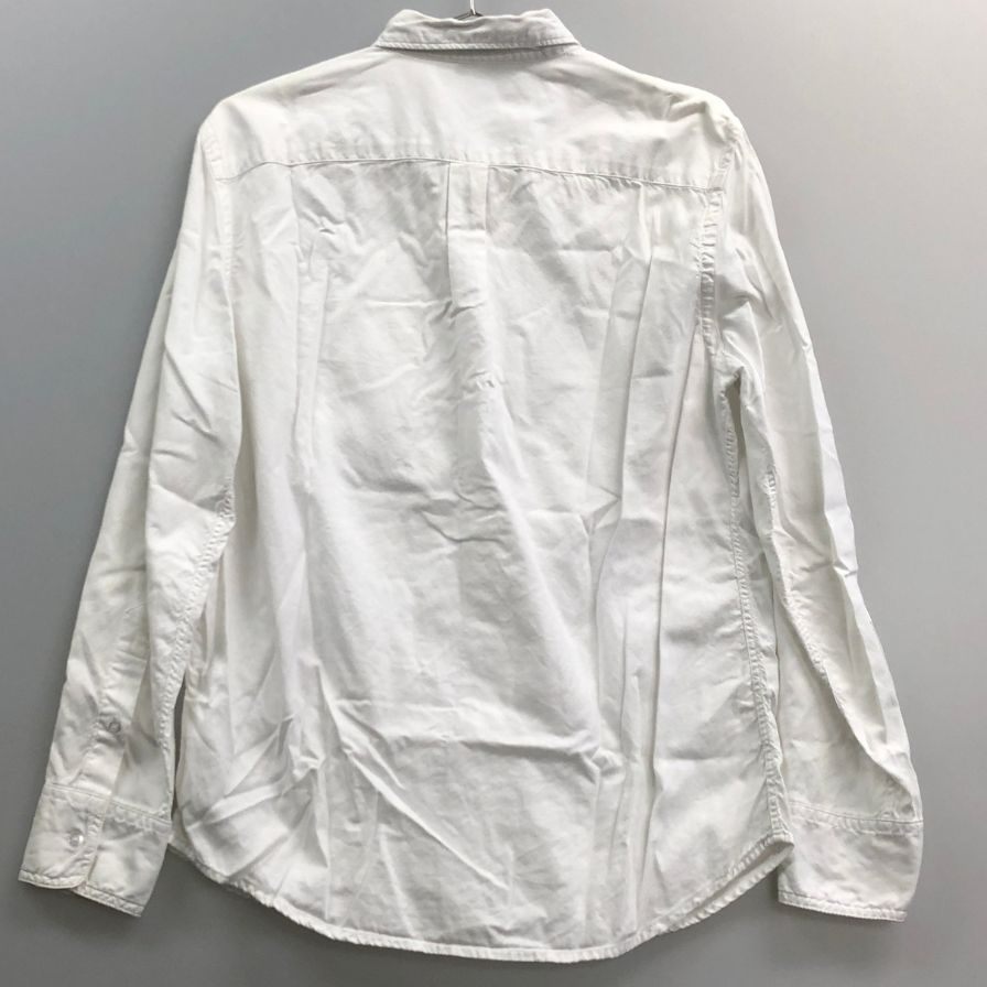 中古◆セーブカーキユナイテッド シャツ 長袖 アメリカ製 ホワイト サイズS SAVE KHAKI UNITED 【AFB39】