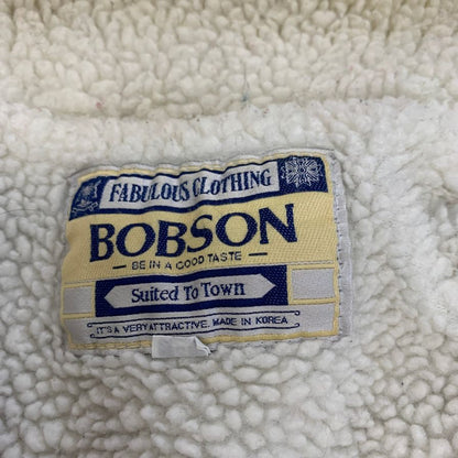 中古◆ボブスン ボア B-3 デニムジャケット ケミカルウォシュ ブルー系 メンズ サイズM BOBSON 【AFG1】