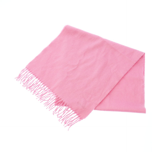 状况非常好 ◆爱马仕羊绒 Escharpe Tisse 粉色围巾 HERMES [AFI23] 