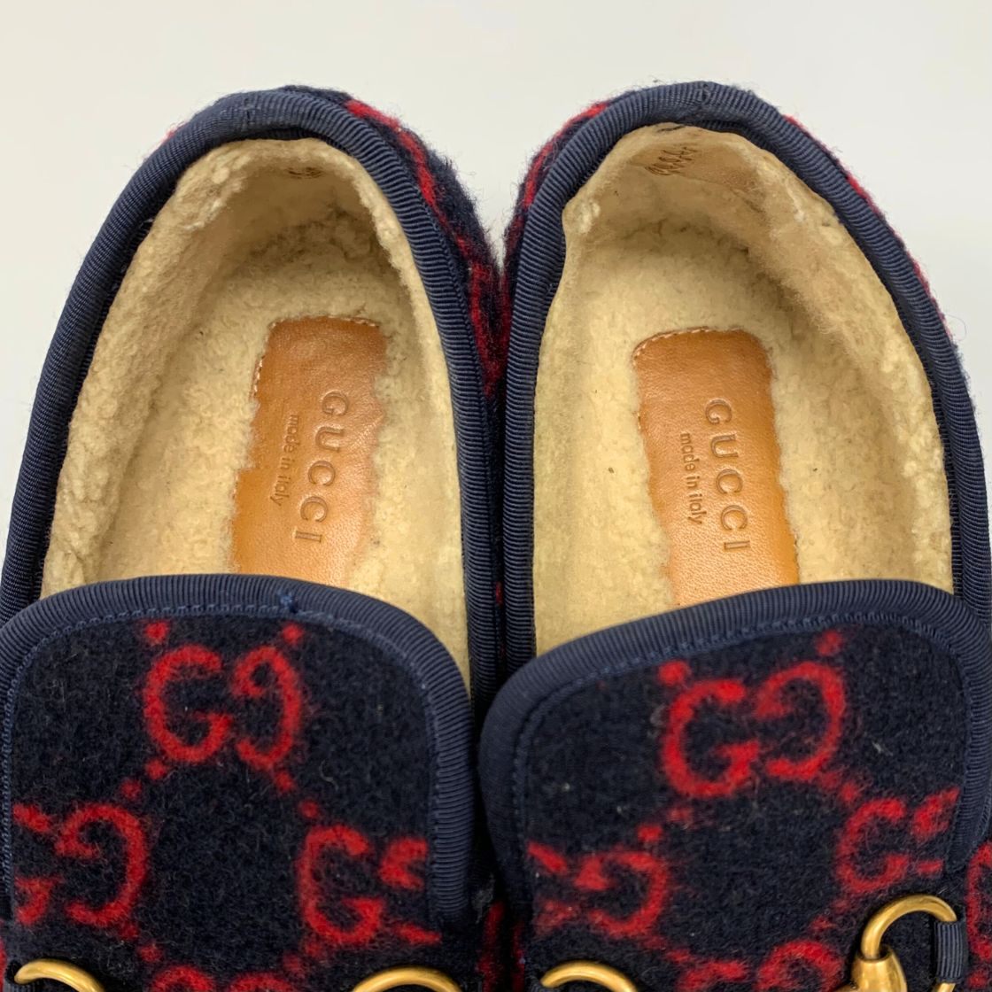 グッチ スリッポン ビット ローファー グッチ ムートン ボア