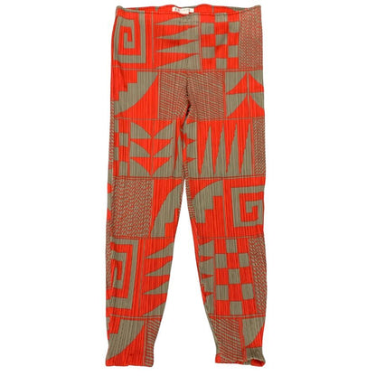 プリーツプリーズ イッセイミヤケ パンツ 総柄 マルチカラー レディース サイズ1 PP21-JF632 PLEATS PLEASE ISSEY MIYAKE 【AFB22】