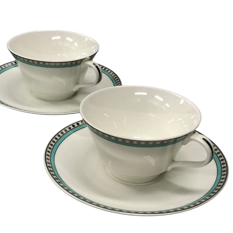 ティファニー ティーカップ 2客 ユニセックス  ホワイト TIFFANY & Co.【AFI28】【中古】