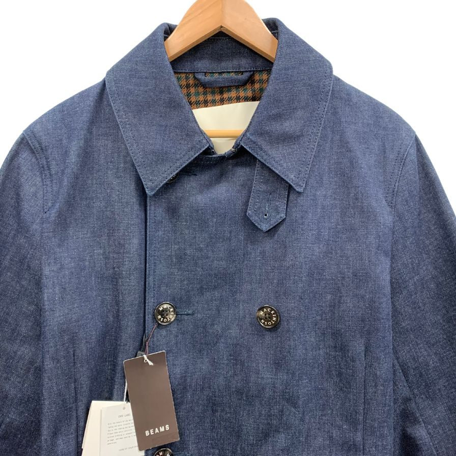 新品同様◆マッキントッシュ × ビームス トレンチコート モンクトン デニム メンズ サイズ38 MACKINTOSH BEAMS MONKTON DNM 【AFB20】