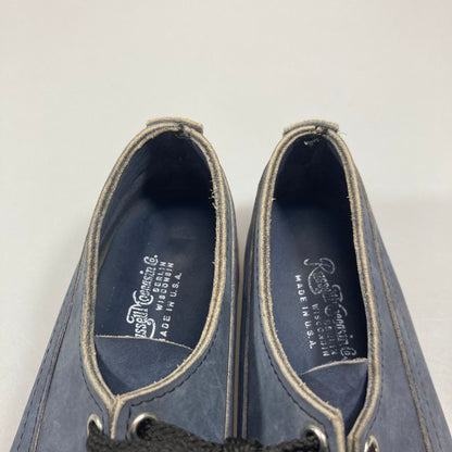 ラッセルモカシン デッキシューズ スエード メンズ ネイビー サイズ6.5E RUSSELL MOCCASIN 約25.0cm【AFC34】