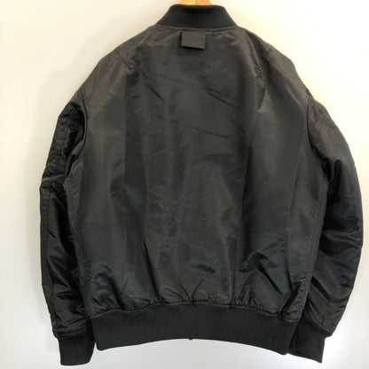 極美品◆ユニクロ +J ハイブリッドダウンオーバーサイズ MA-1 サイズM ブラック uniqlo +J 【AFA10】