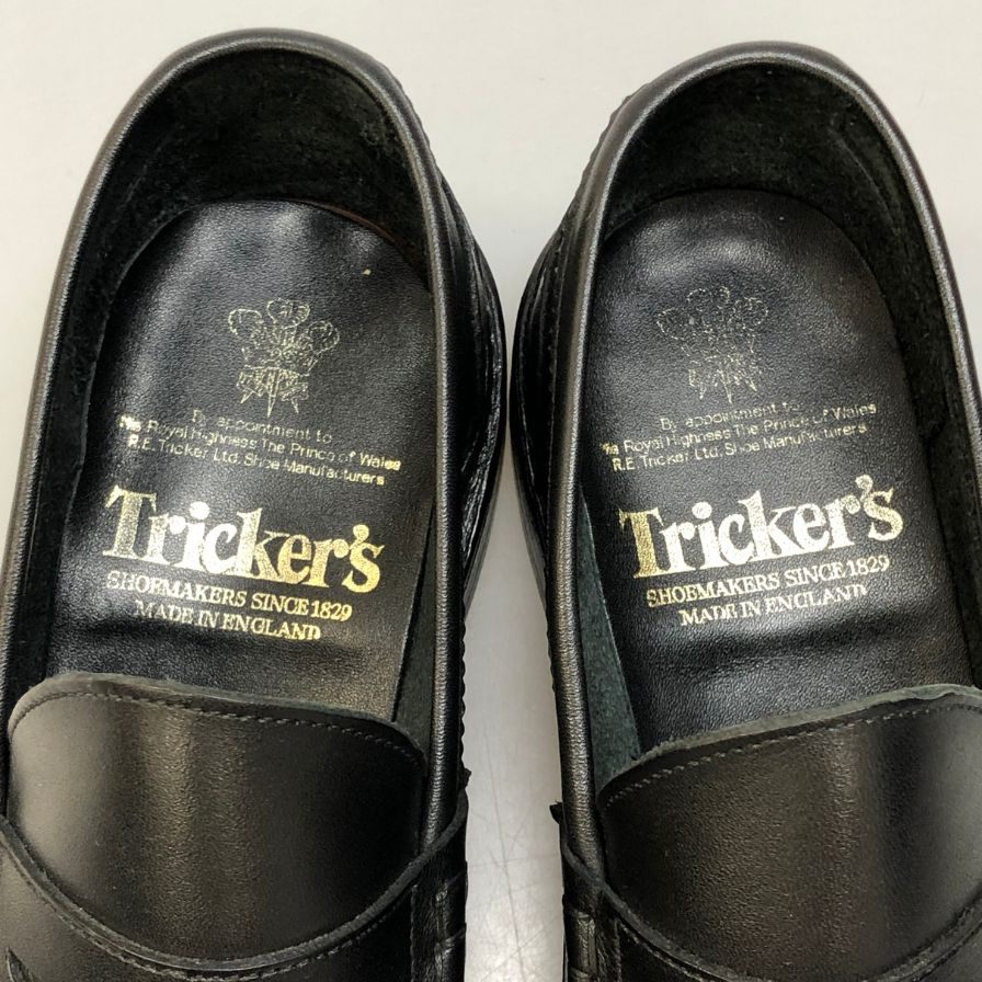トリッカーズ 7956 アローズ 別注 コインロファー メンズ サイズ 5 ブラック  Trickers 約24.0cm【AFD14】