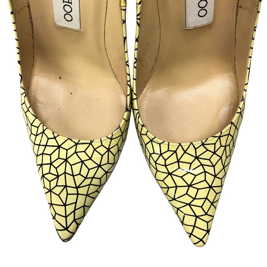 ジミーチュウ パンプス ハイヒール 総柄 レディース サイズ37 JIMMY CHOO 約24.5cm【AFC36】