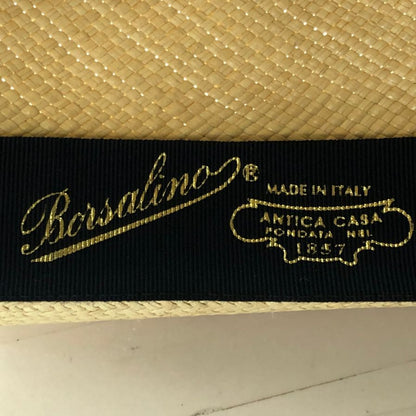 ボルサリーノ パナマ帽子 ワイドブリム サイズ61 Borsalino【AFE13】