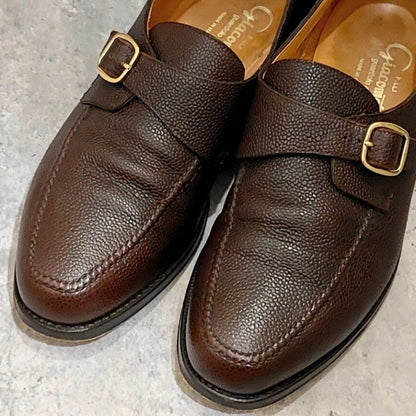 クロケット&ジョーンズ タッセルローファー ウェンドーバー スエード ブラウン メンズ サイズUK7E CROCKETT&JONES ローファー 約25.5cm【LA】【中古】