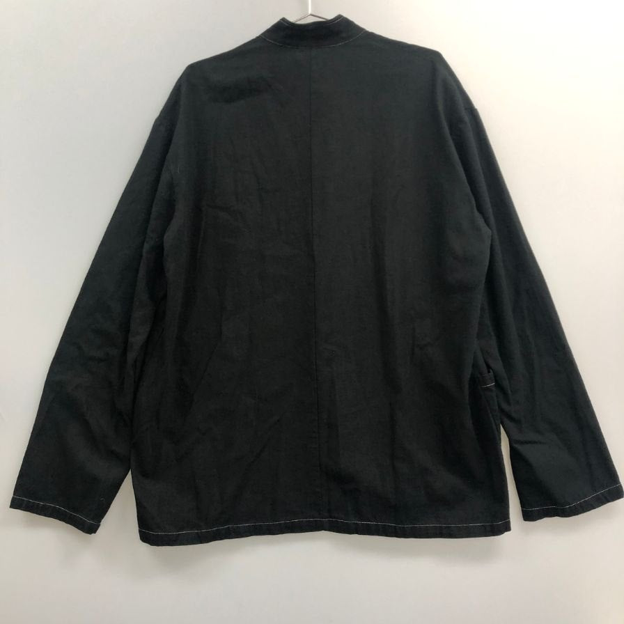 美品◆デルタ BP シャツジャケット アウター コットン100% メンズ チェコサイズ56 ブラック DELTA BP 【AFB19】
