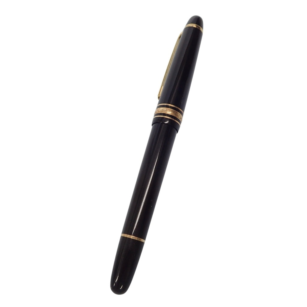 美品◆モンブラン マイスターシュテュック 万年筆 4810 ペン先18K 750 黒×ゴールド MONTBLANC【AFI4】