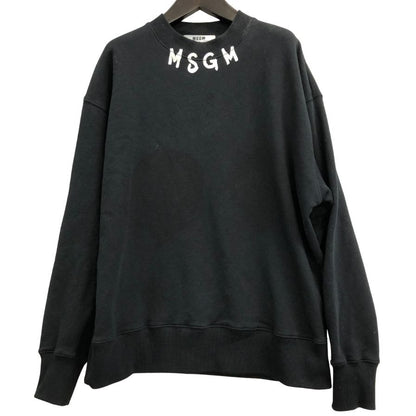 中古◆エムエスジーエム スウェット ブラック ネックロゴ サイズL MSGM 【AFB3】
