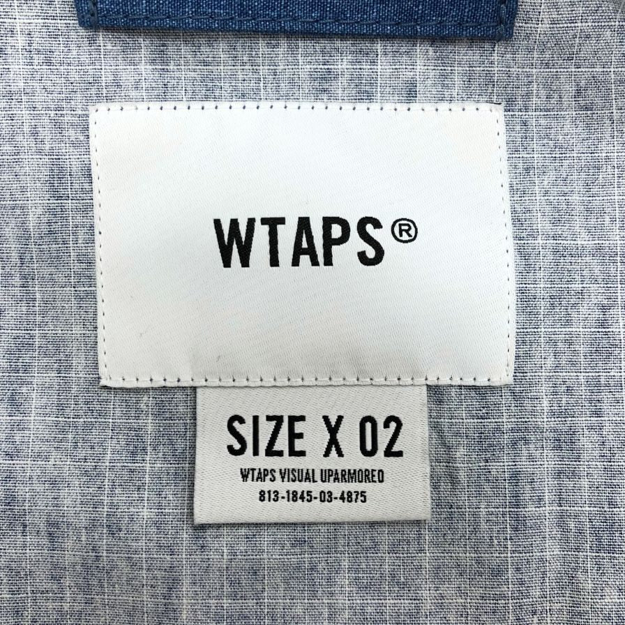 極美品◆ダブルタップス 23SS PAB JACKET RIPSTOP フーデッドジャケット ブルー メンズ サイズ2 WTAPS 【AFB22】