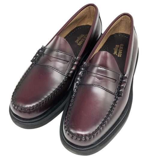 ジーエイチバス ローファー ウィージャンズ ラーソン サイズ8 メンズ バーガンディ G.H.Bass&Co. WEEJUNS LARSON ローファー 約26.5cm【LA】【中古】