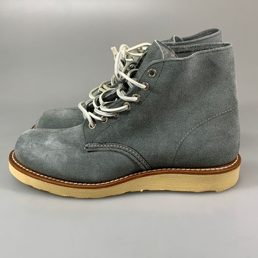 レッドウィング ブーツ 8144 アイリッシュセッター スエード ブルー メンズ サイズUS7D REDWING 約25.0cm【AFD6】