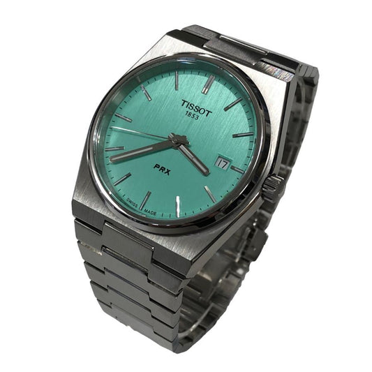 ティソ 腕時計 PRX 35mm T137.210.11.091.00 緑文字盤 シルバー TISSOT【AFI29】