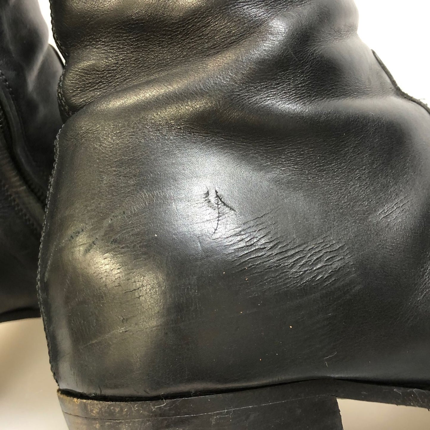 サンローラン パリ ショートブーツ ワイアット60 サイドジップ ブラック メンズ サイズ42 442258 SAINT LAURENT PARIS 約27.0cm【AFD15】