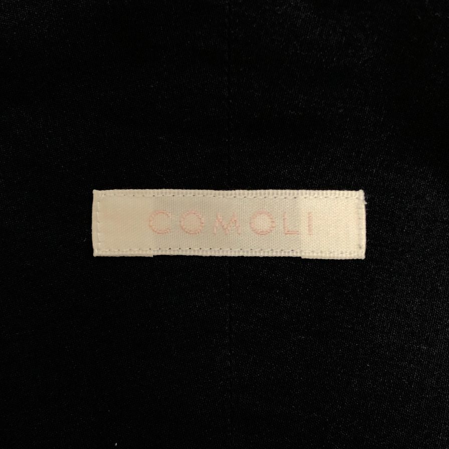 極美品◆コモリ 長袖シャツ ネイビー メンズ サイズ3 C03-02001 COMOLI 【AFB18】