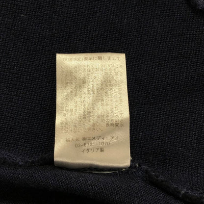美品◆グランサッソ ヴィンテージ ベスト メンズ ネイビー サイズ48 Gran Sasso vintage 【AFB14】