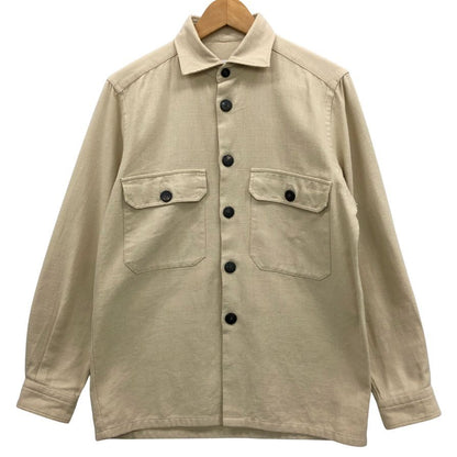 美品◆ギローバー ビームス別注 シャツブルゾン コットン ベージュ メンズ サイズM GUY ROVER BEAMS 【AFB15】