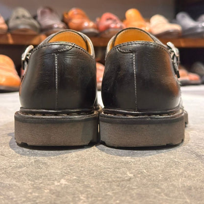 パラブーツ ウィリアム レザーシューズ ダブルモンク ブラック サイズUK7 PARABOOT ビジネスシューズ 約25.5cm【LA】【中古】