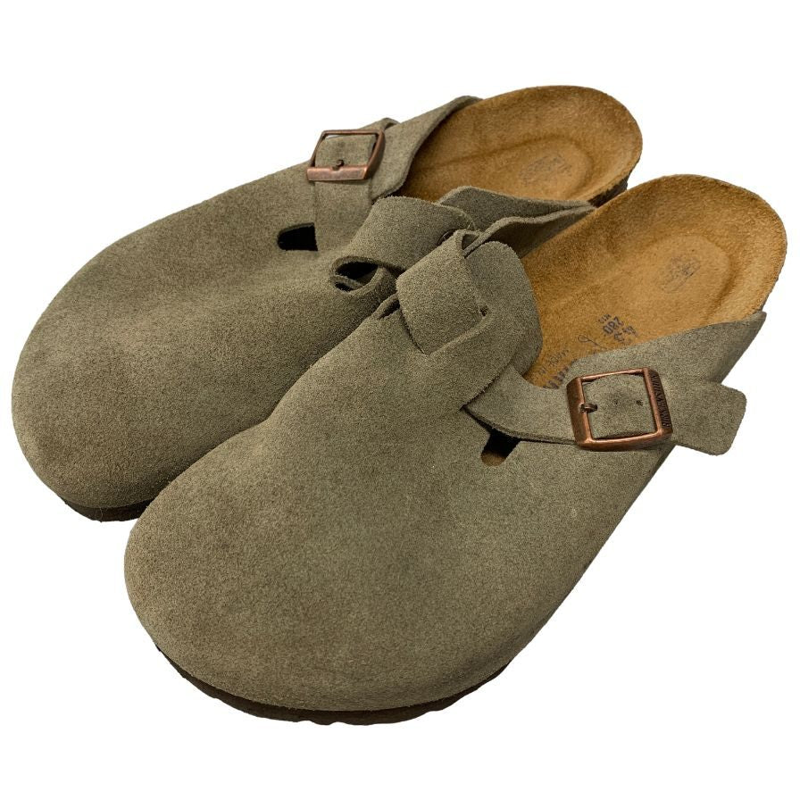 ビルケンシュトック サンダル ボストン スエード ベージュ メンズ サイズ43 BIRKENSTOCK 約28.0cm【AFC30】