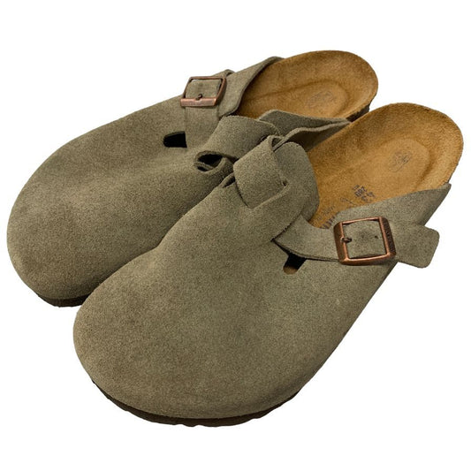 ビルケンシュトック サンダル ボストン スエード ベージュ メンズ サイズ43 BIRKENSTOCK 約28.0cm【AFC30】