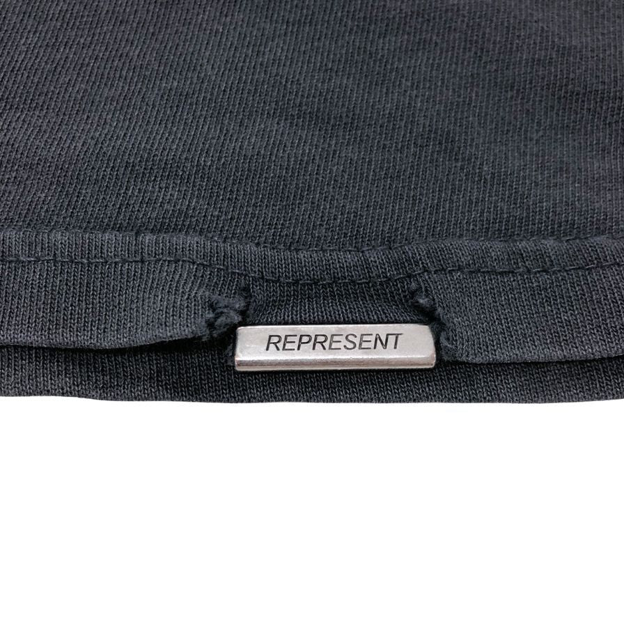 中古◆リプレゼント 半袖Tシャツ プリント BORN TO ROAR グレー系 メンズ サイズXL REPRESENT 【AFB36】
