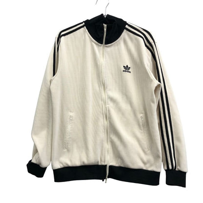 美品◆アディダス アディカラー ワッフル クラシック トラックトップ メンズ サイズL ホワイト adidas 【AFB41】
