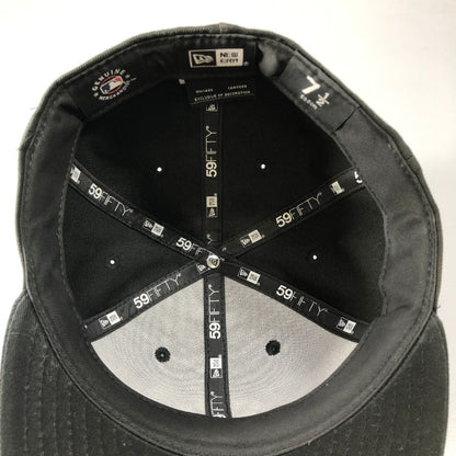 ニューエラ キャップ ニューヨークヤンキース ブラック メンズ7サイズ59.6㎝ 208824 NEW ERA