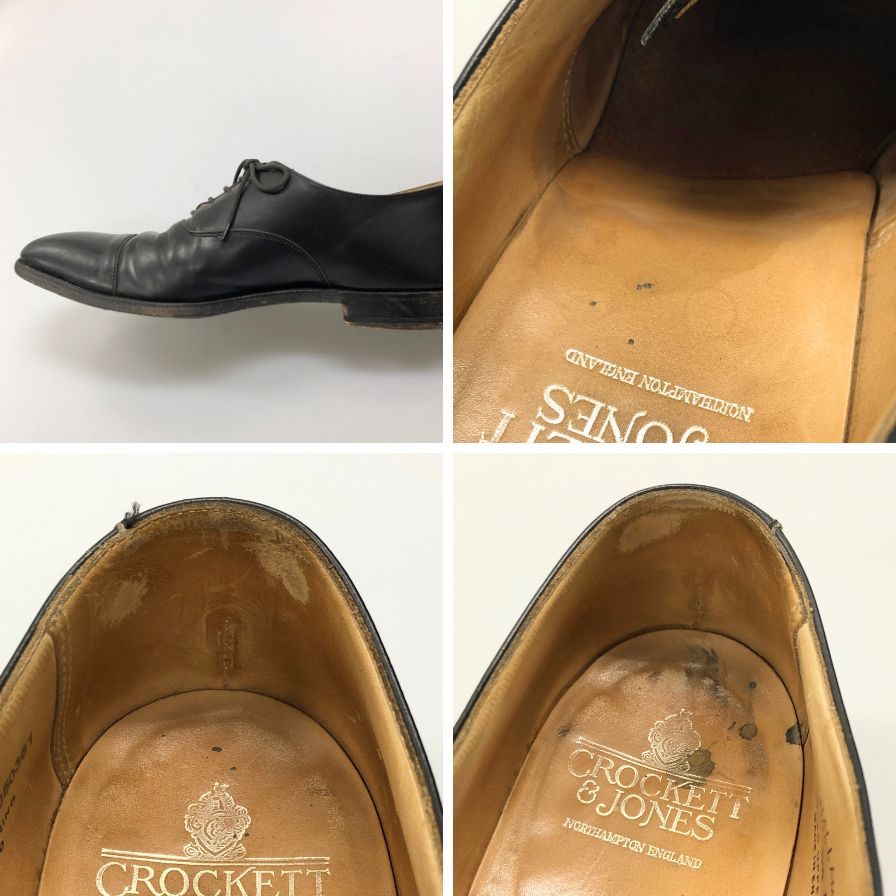 クロケット&ジョーンズ ハラム ストレートチップ ブラック サイズUK8.5E メンズ Crockett&Jones 約27.5cm【AFC42】