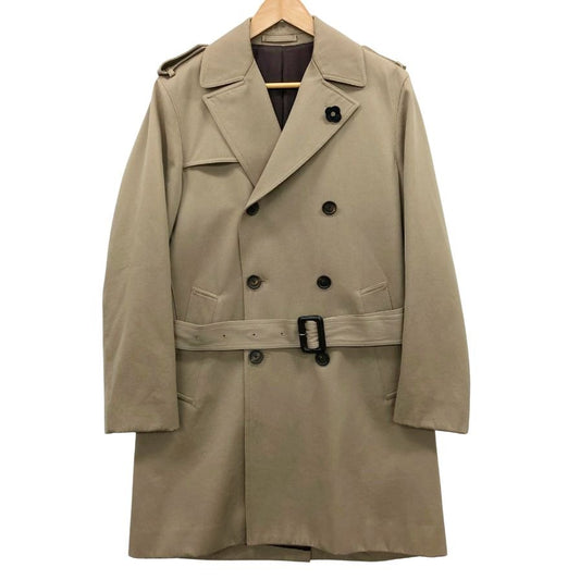 極美品◆ラルディーニ コート トレンチコート ウール ベージュ サイズ42 メンズ LARDINI 【AFB46】