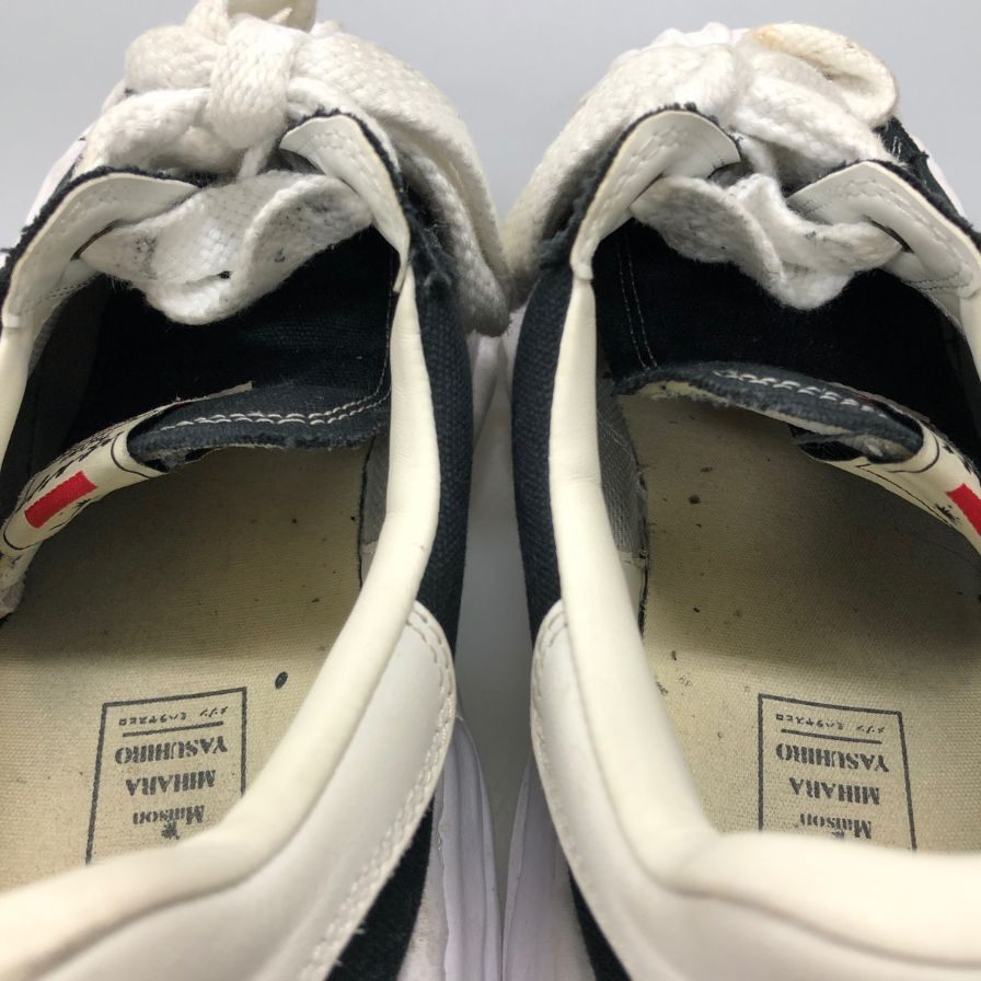 メゾンミハラヤスヒロ ローカットスニーカー ブレイキー ブラック メンズ サイズ44 A08FW735 Maison MIHARA YASUHIRO BLAKEY 約29.0cm【AFC3】