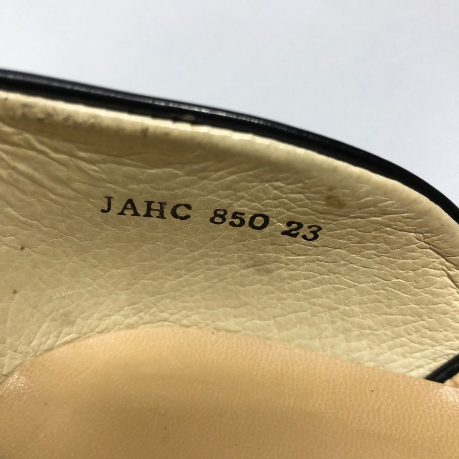 ハルタ スポックシューズ レザー スリッポン 850 ブラック サイズ23 レディース HARUTA Spock 約23.0cm【AFD15-2】