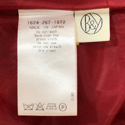 ユナイテッドアローズ  ポリエステル スカート サイズフリー レッド UNITED ARROWS【AFB32】
