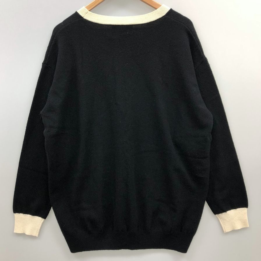 美品◆ブティック モスキーノ セーター トップス レディース サイズL ブラック BOUTIQUE MOSCHINO 【AFB7】