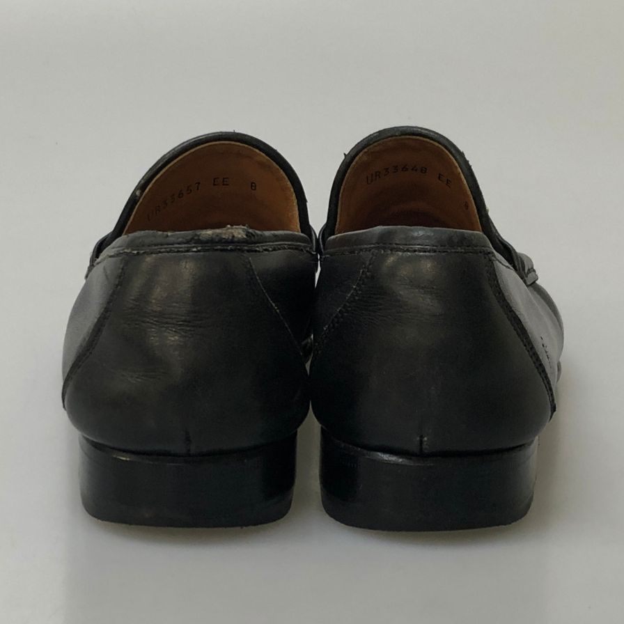サルヴァトーレフェラガモ ガンチーニ ビットローファー メンズ サイズ8EE ブラック Salvatore Ferragamo Gancini 約26.0cm【PTM4】