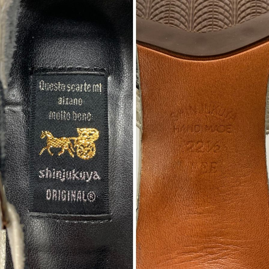 Shinjukuya パンプス 未使用 SHINJUKUYA 新宿屋 オーストリッチ ハンドメイド