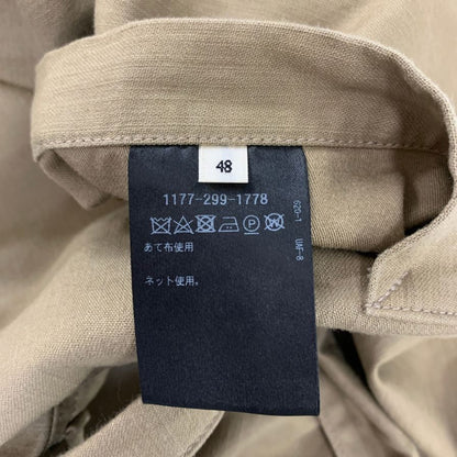 美品◆カモシタ ユナイテッドアローズ ベルテッドコート ベージュ メンズ サイズ48 Camoshita UNITED ARROWS 【AFB22】