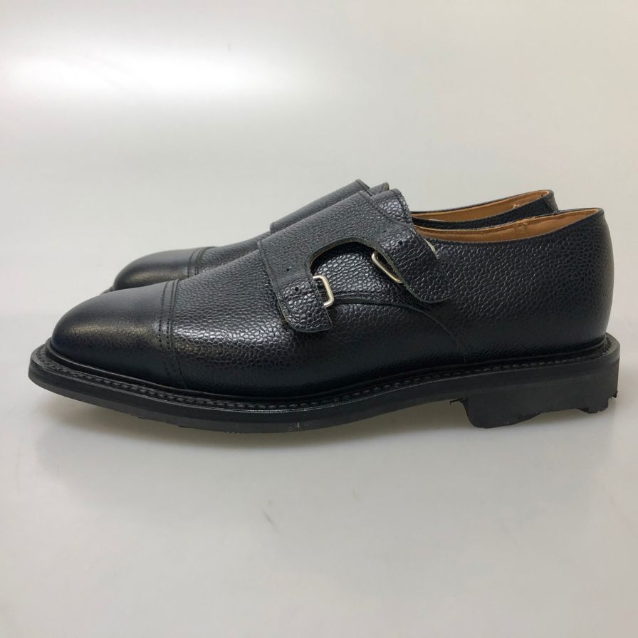 マーク マクナイリー  シボレザー ダブルモンク ブラック サイズ6 メンズ MARK MCNAIRY 約25.0cm【AFD6】