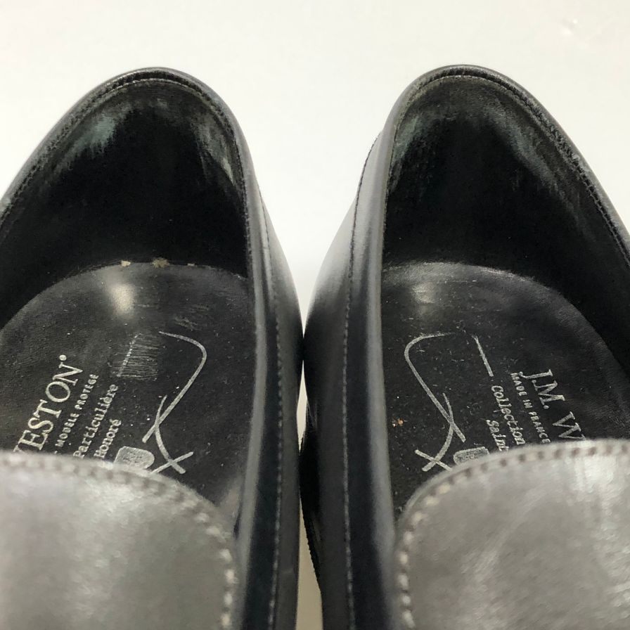 ジェイエムウエストン レザーシューズ 180 シグニチャーローファー  ブラック サイズUK 5D J.M.WESTON ローファー 約24.0cm【LA】【中古】