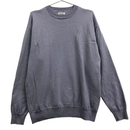 美品◆ヨネトミ リジッドカシミア クルーネック セーター カシミア100% 日本製 メンズ サイズ4 パープル Yonetomi 【AFB8】