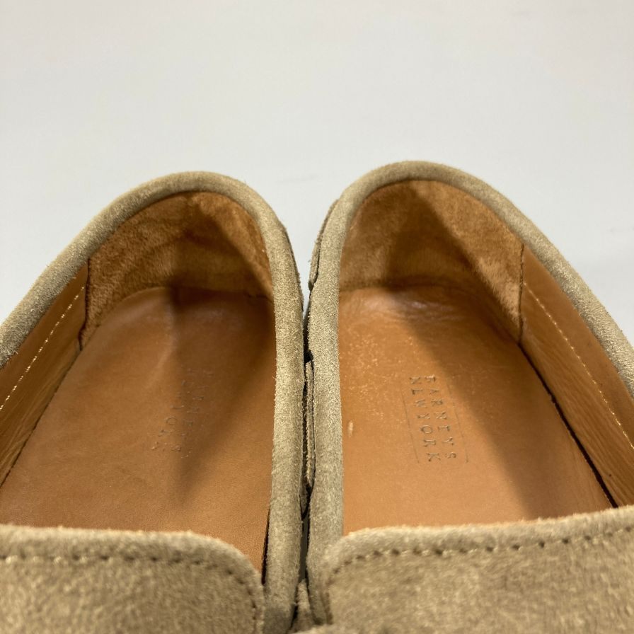 バーニーズニューヨーク ドライビングシューズ スエード モカシン メンズ ベージュ サイズ42 BARNEYS NEWYORK 約27.0cm【AFC32】