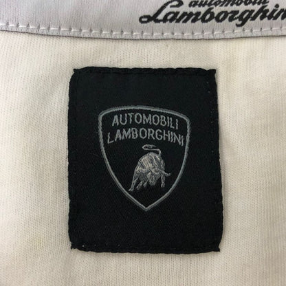 中古◆ランボルギーニ プリント Ｔシャツ メンズ サイズS ホワイト LAMBORGHINI 【AFB2】