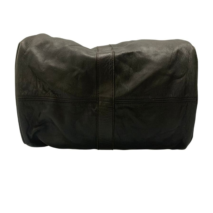 ロンシャン ボストンバッグ ブラック レザー LONGCHAMP【AFE4】
